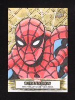 Spiderman 2021 Upper Deck Marvel Beginnings First Draft Sketch Cards #MB-77 #1/1 at PristineAuction.com