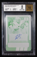 Justin Fields 2021 Panini Contenders Draft Picks Printing Plates Yellow #104A AU VAR RC #1/1 (BGS 8 | Autograph Graded 10) at PristineAuction.com
