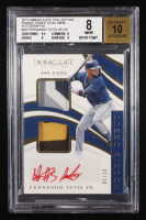 Fernando Tatis Jr. 2019 Immaculate Collection Rookie Debut Dual Memorabilia Autographs #30 RC #1/10 (BGS 8 | Autograph Graded 10) at PristineAuction.com