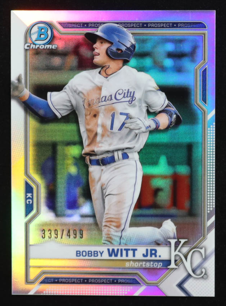 Bobby Witt Jr. 2021 Bowman Chrome Prospects Refractors #BCP1 #339/499 RC