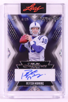 Peyton Manning 2024 Leaf Ultimate Sports X Signature Clear Silver Sparkle #UXSPM1 #06/25 at PristineAuction.com