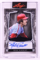 Mike Schmidt 2025 Leaf Sports Heroes Autographs Clear Blue #BAMS1 #4/4 at PristineAuction.com