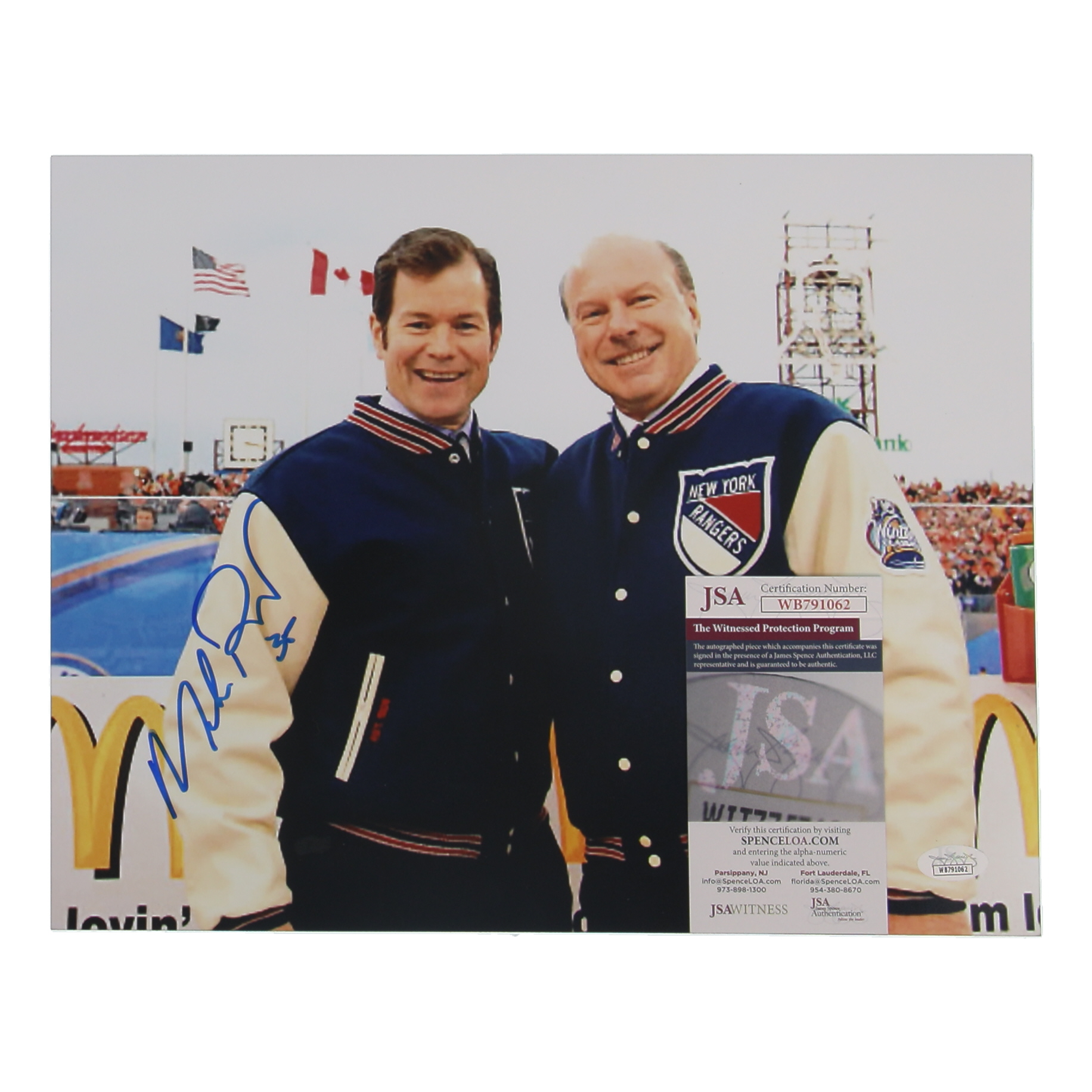 Mike Richter Signed 11x14 Photo (JSA) at PristineAuction.com Mike Richter Signed 11x14 Photo (JSA) at PristineAuction.com