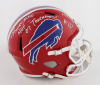 Thurman Thomas Signed Bills Full-Size Speed Helmet Inscribed "HOF 07" & "Thurmanator" & "1991 MVP" (Beckett) at PristineAuction.com