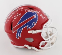 Thurman Thomas Signed Bills Full-Size Speed Helmet Inscribed "HOF 07" & "Thurmanator" & "1991 MVP" (Beckett) at PristineAuction.com