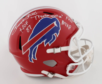 Thurman Thomas Signed Bills Full-Size Speed Helmet Inscribed "HOF 07" & "Thurmanator" & "1991 MVP" (Beckett) at PristineAuction.com