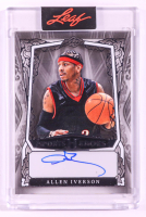 Allen Iverson 2025 Leaf Sports Heroes Autographs Clear Silver #BAAI1 #03/15 at PristineAuction.com