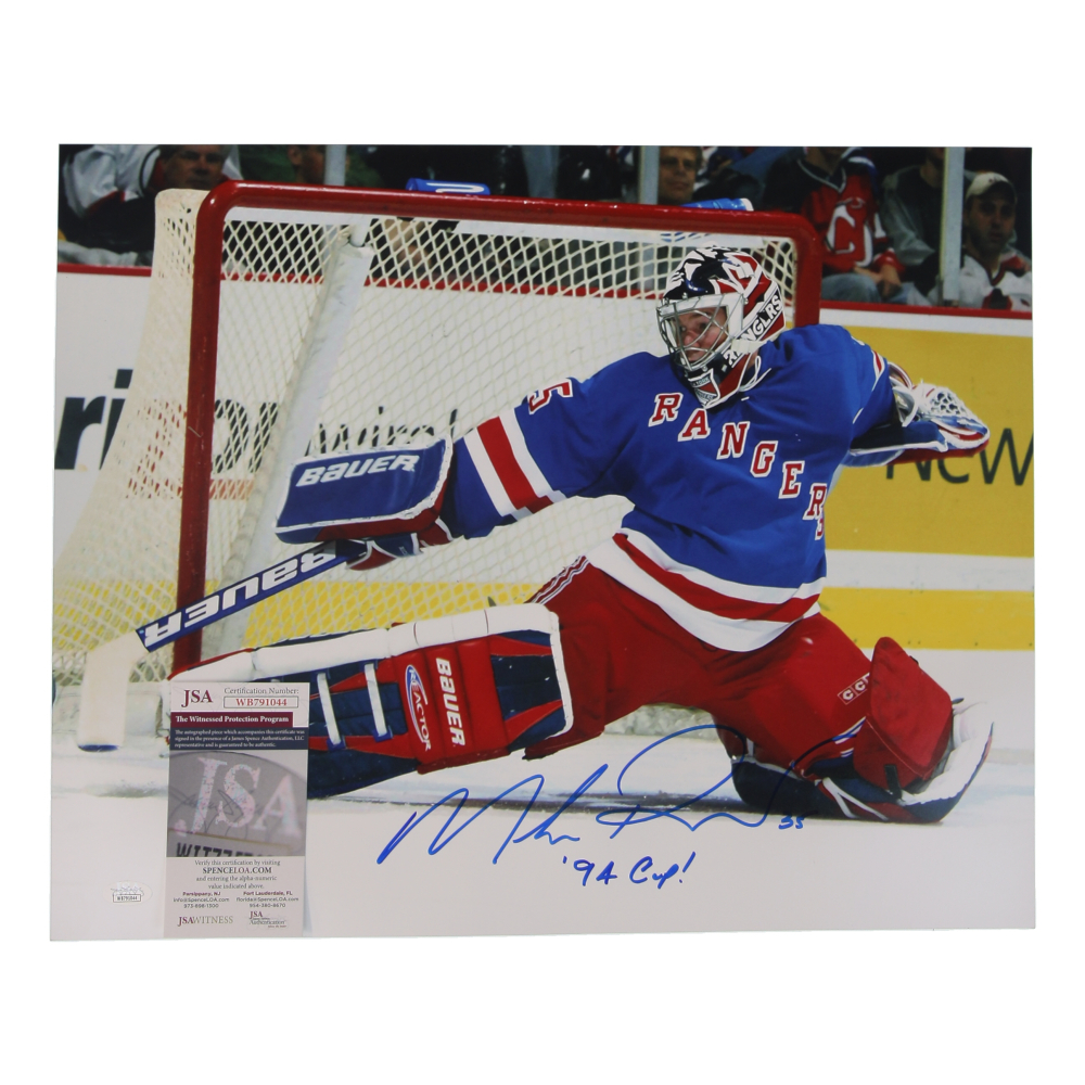 Mike Richter Signed 16x20 Photo Inscribed "'94 Cup!" (JSA) at PristineAuction.com