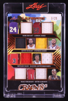 Kobe Bryant / LeBron James / Kevin Durant / Stephen Curry / Dwyane Wade / Giannis Antetokounmpo / Tracy McGrady / Kevin Garnett 2024 Leaf Ultimate Sports Crazy 8s Game-Used Memorabilia Bronze #C85 #03/25 at PristineAuction.com