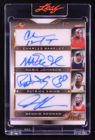 Charles Barkley / Magic Johnson / Patrick Ewing / Dennis Rodman 2025 Leaf Pearl Signatures Bronze #S41 #5/8 at PristineAuction.com