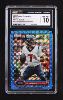 CJ Stroud 2023 Topps Composite Chrome Blue Geometric Refractors #2 RC #7/99 (CGC 10) at PristineAuction.com