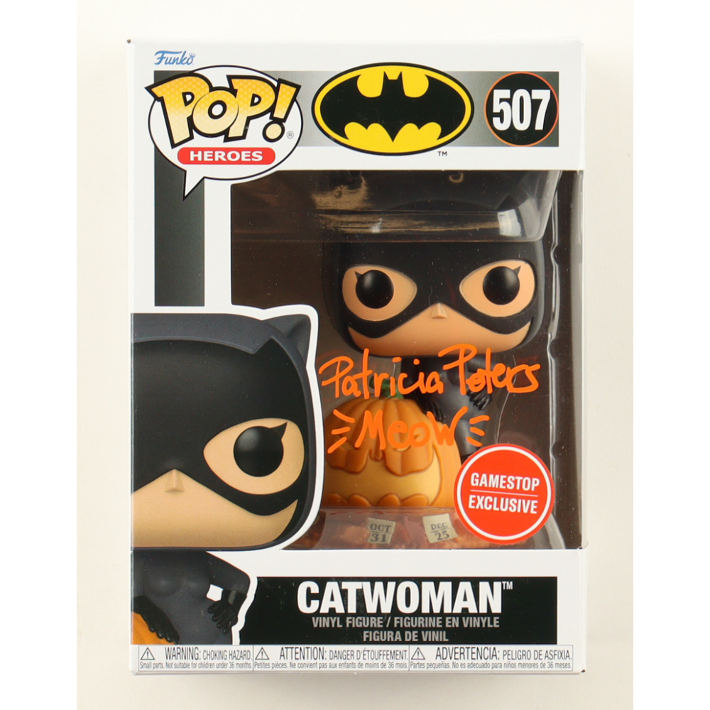 Patricia Peters Signed "Batman" #507 Catwoman Funko Pop! Vinyl Figure Inscribed "Meow" (JSA) at PristineAuction.com
