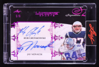 Rob Gronkowski / Jay Novacek 2024 Leaf Ultimate Sports Signature 2 Pink #NNO #5/6 at PristineAuction.com