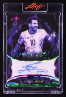 Lionel Messi 2025 Leaf Pearl Midnight Autographs Rainbow Crystal #MP-LM1 #1/2 at PristineAuction.com