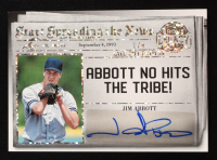 Jim Abbott 2024 Leaf A Bronx Legacy Start Spreading The News Autographs Spectrum Silver Sparkle #SSNAJA1 #1/4 at PristineAuction.com