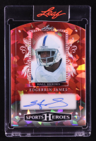 Edgerrin James 2025 Leaf Sports Heroes Hall Heroes Autographs Red Crystal #HH-RB1 #1/3 at PristineAuction.com