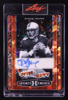 Steve Young 2025 Leaf Sports Heroes Win City Autographs Orange Crystal #WC-SY1 #6/6 at PristineAuction.com