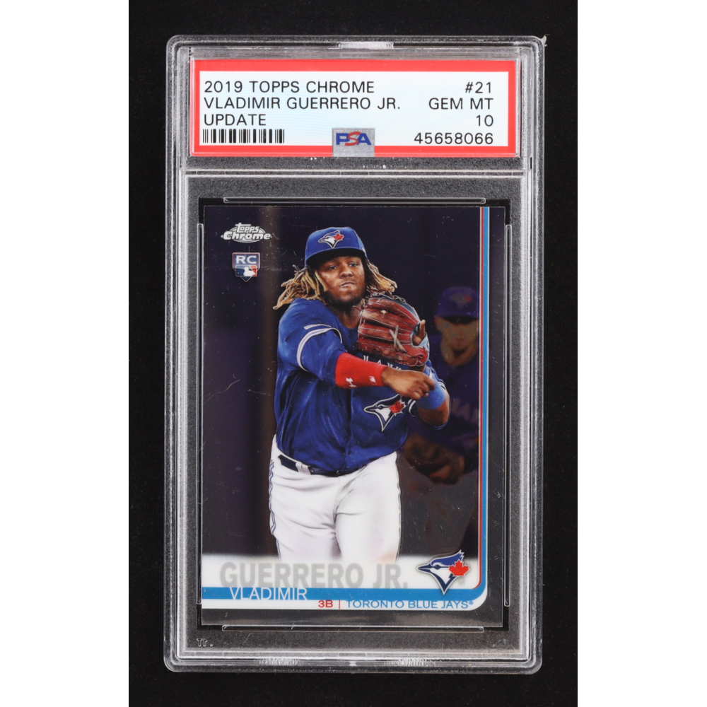 Vladimir Guerrero Jr. 2019 Topps Chrome Update #21 RC (PSA 10) at PristineAuction.com