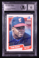 Frank Thomas Signed 1990 Fleer Update #U87 RC (BGS | Auto 10) at PristineAuction.com