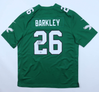 Saquon Barkley Signed Eagles Nike Authentic Jersey (Fanatics) at PristineAuction.com