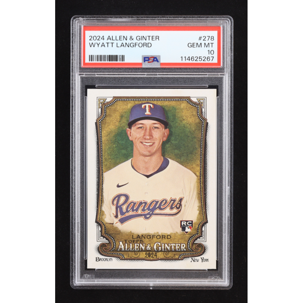 Wyatt Langford 2024 Topps Allen and Ginter #278 RC (PSA 10) at PristineAuction.com