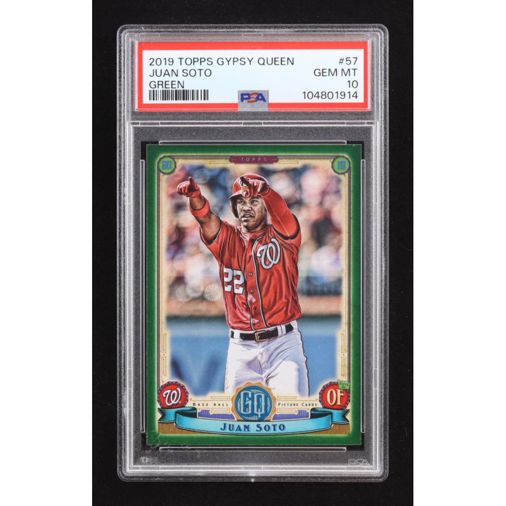 Juan Soto 2019 Topps Gypsy Queen Green #57 (PSA 10) at PristineAuction.com