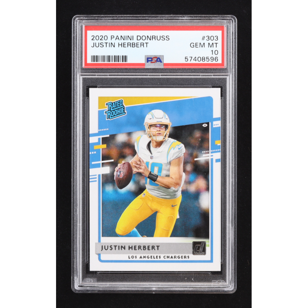 Justin Herbert 2020 Donruss #303 RR RC (PSA 10) at PristineAuction.com
