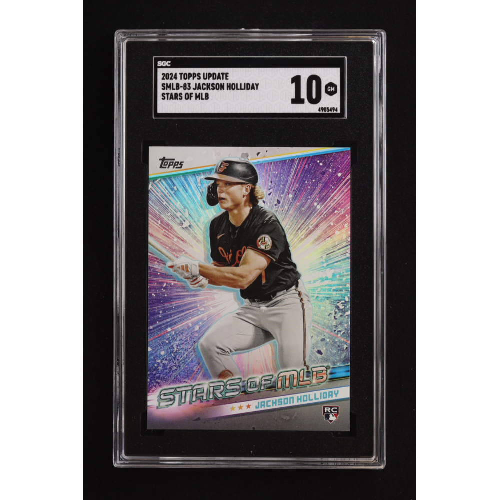 Jackson Holliday 2024 Topps Stars of MLB #SMLB83 RC (SGC 10) at PristineAuction.com