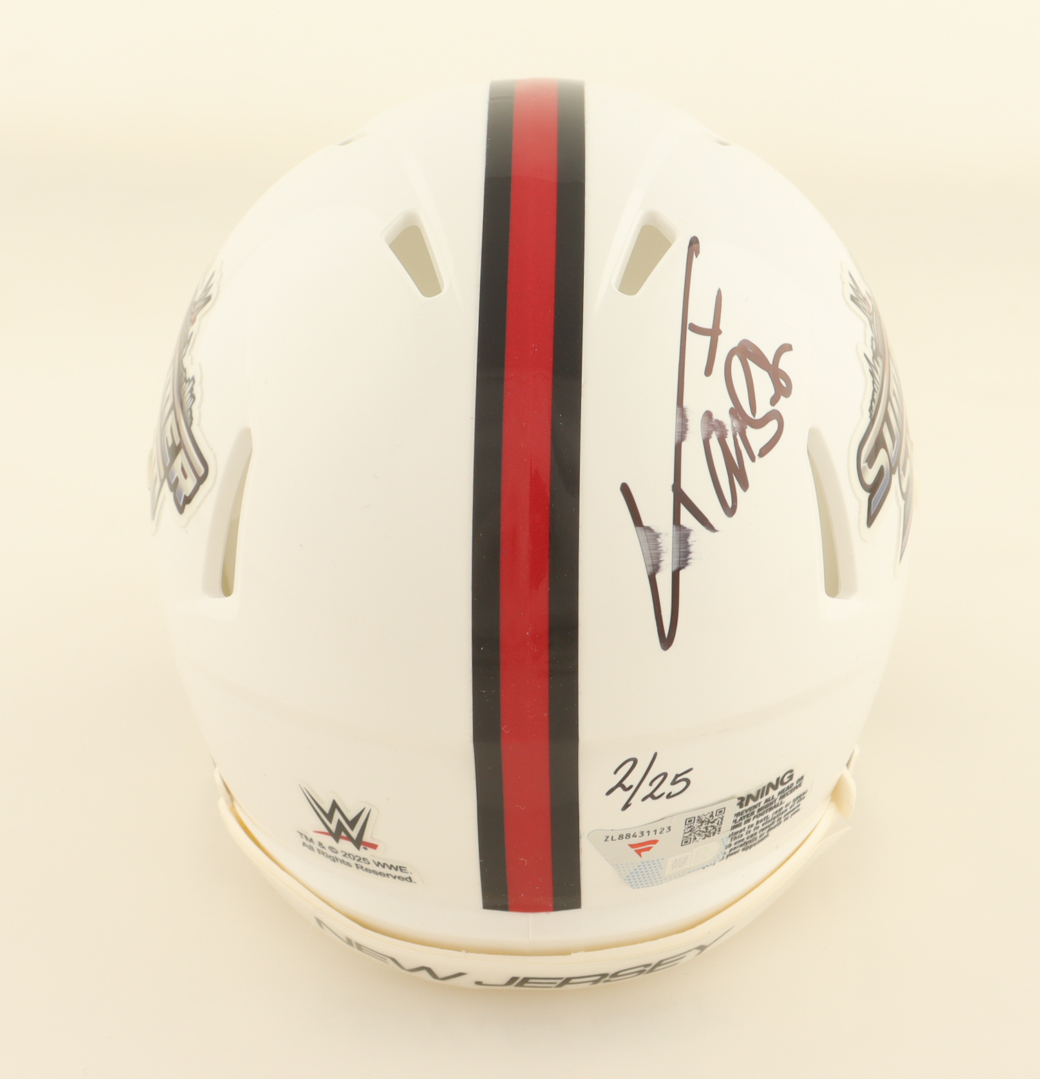 Ludwig Kaiser Signed WWE 2025 Summer Slam Logo Speed Mini Helmet