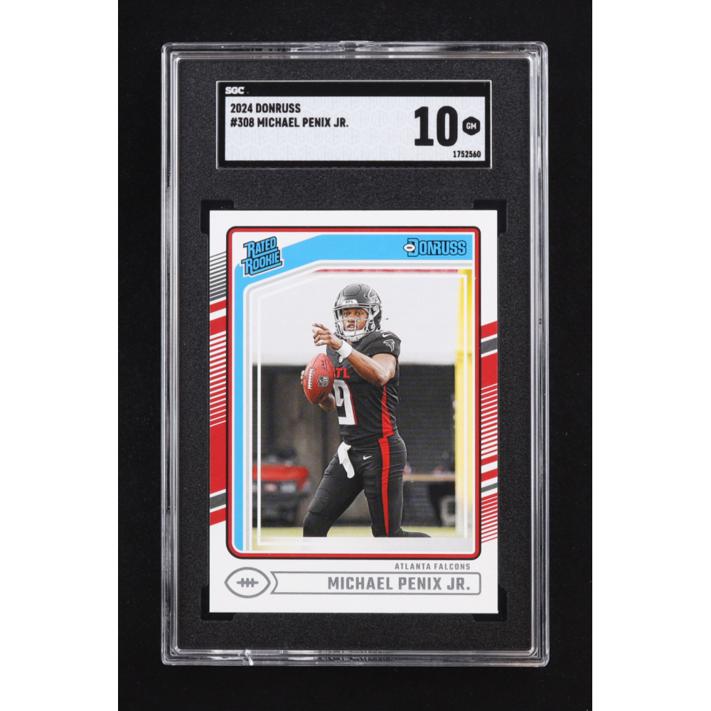 Michael Penix Jr. 2024 Donruss #308 RR RC (SGC 10) at PristineAuction.com