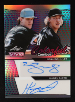 Noah Schultz / Hagen Smith 2024 Leaf Vivid Colorful Combos Autographs Prismatic Silver #CD22 RC #6/9 at PristineAuction.com