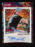 Noah Schultz 2024 Leaf Vivid Strike A Pose Autographs Sparkle #SPNS1 RC #8/10 at PristineAuction.com