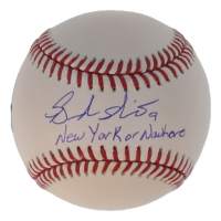 Brandon Nimmo Signed OML Baseball Inscribed "New York Or Nowhere" (Fanatics & MLB) at PristineAuction.com