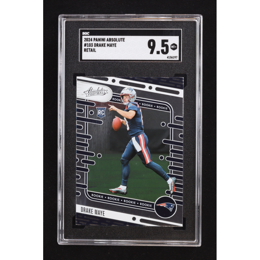 Drake Maye 2024 Absolute Retail #103 RC (SGC 9.5) at PristineAuction.com