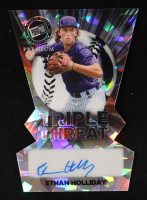 Ethan Holliday 2024 Press Pass Premium Triple Threat Middle Autographs Crystals #TTMEH1 RC #4/10 at PristineAuction.com