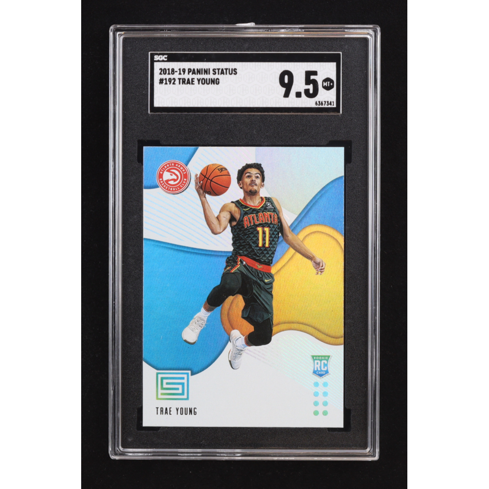 Trae Young 2018-19 Panini Status #192 RC (SGC 9.5) at PristineAuction.com