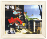 "Peter Pan" Custom Framed Original Film Cell Display at PristineAuction.com