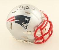 Julian Edelman Signed Patriots Speed Mini Helmet (Fanatics) at PristineAuction.com