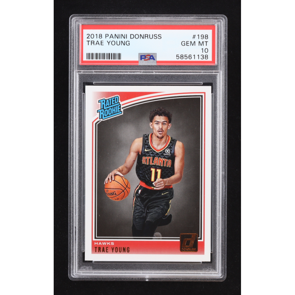 Trae Young 2018-19 Donruss #198 RR RC (PSA 10) at PristineAuction.com