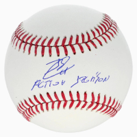 Jackson Chourio Signed OML Baseball Inscribed "Action Jackson" (JSA & USA SM) at PristineAuction.com