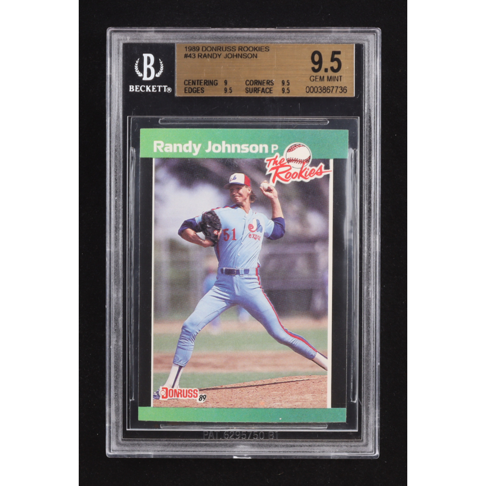 Randy Johnson 1989 Donruss Rookies #43 RC (BGS 9.5) at PristineAuction.com