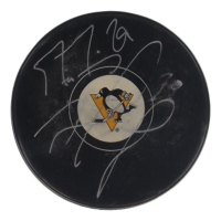 Marc-Andre Fleury Signed Penguins Logo Hockey Puck (Fanatics) at PristineAuction.com