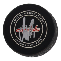 Alexander Ovechkin Signed Capitals Logo Hockey Puck (Fanatics) at PristineAuction.com