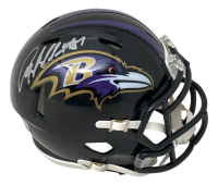 Anquan Boldin Signed Ravens Speed Mini Helmet (Beckett) at PristineAuction.com