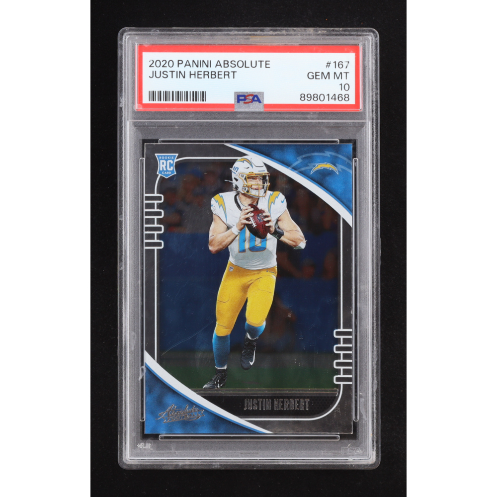Justin Herbert 2020 Absolute #167 RC (PSA 10) at PristineAuction.com
