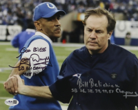 Bill Belichick & Tony Dungy Signed 8x10 Photo With Extensive Super Bowl Inscriptions (JSA) at PristineAuction.com