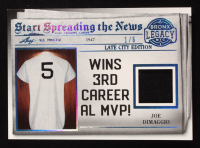 Joe DiMaggio 2024 Leaf A Bronx Legacy Start Spreading The News Memorabilia Spectrum Platinum Holofoil #SSN4 #1/6 at PristineAuction.com