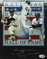 Reggie Jackson Signed 8x10 Hall Of Fame Photo Inscribed "5x WS Champ!" & "563 HR's" (JSA) at PristineAuction.com