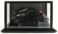 Nolan Ryan Signed Rawlings Glove With Career Statistics Display Case Inscribed "HOF '99 & 5.714 KS" (PSA) at PristineAuction.com