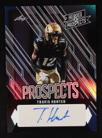 Travis Hunter 2024 Leaf Heroes and Prospects Autographs Prismatic Blue #APTH1 RC #8/15 at PristineAuction.com